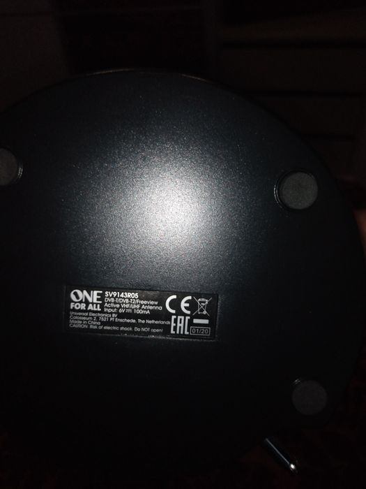 Antena interior para TV impecável