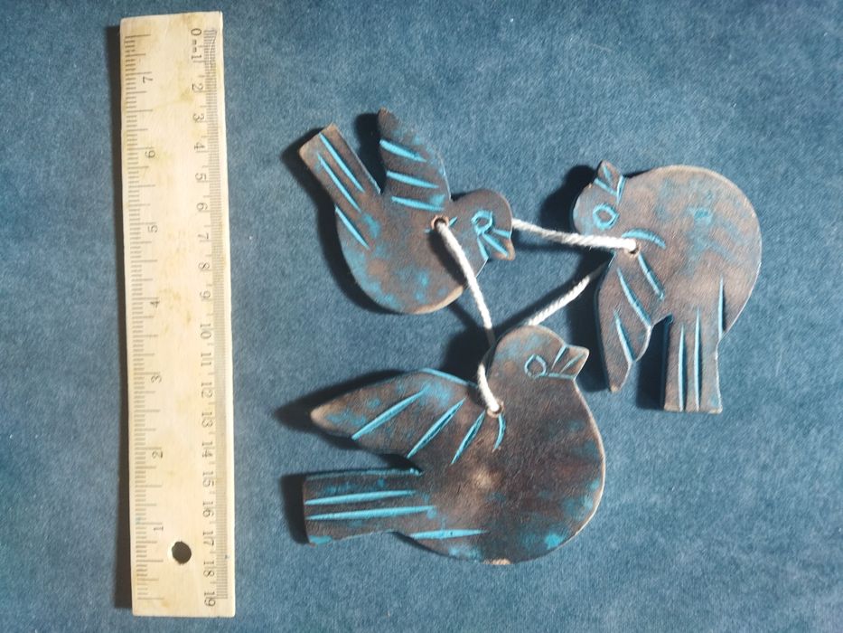 drewniane ozdoby, zawieszki ręcznie wykonane