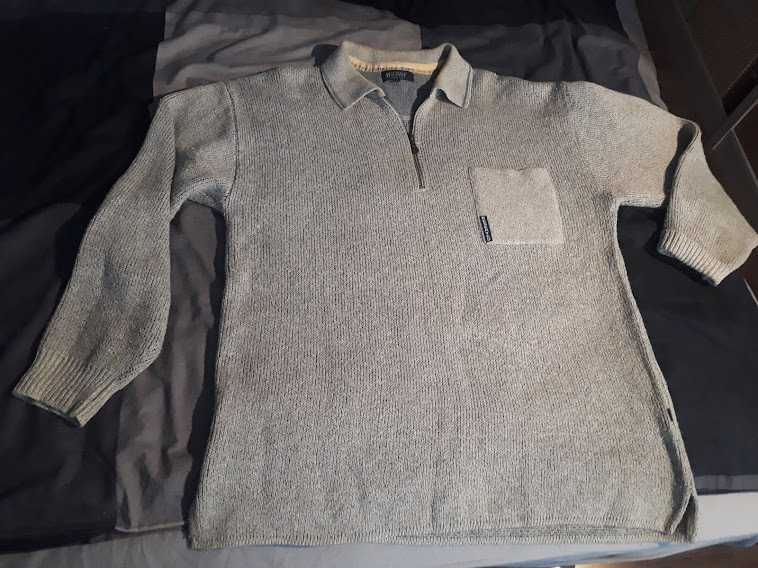 RESERVED męski sweter zimowy wełniany gruby i ciepły rozm. L/XL IDEAŁ