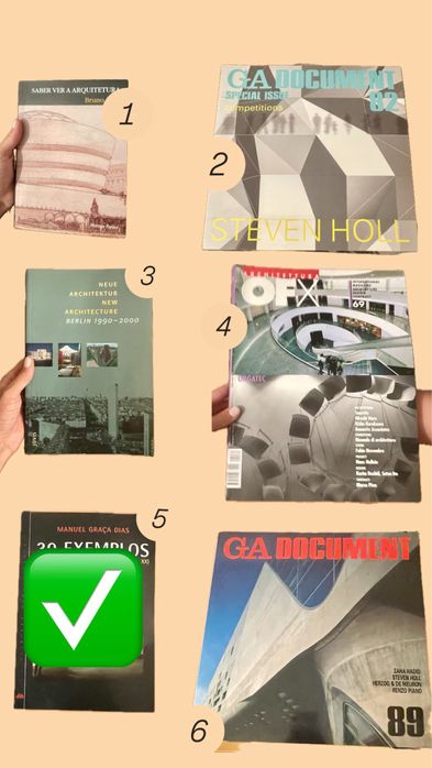 Livros de arquitetura em ótimo estado