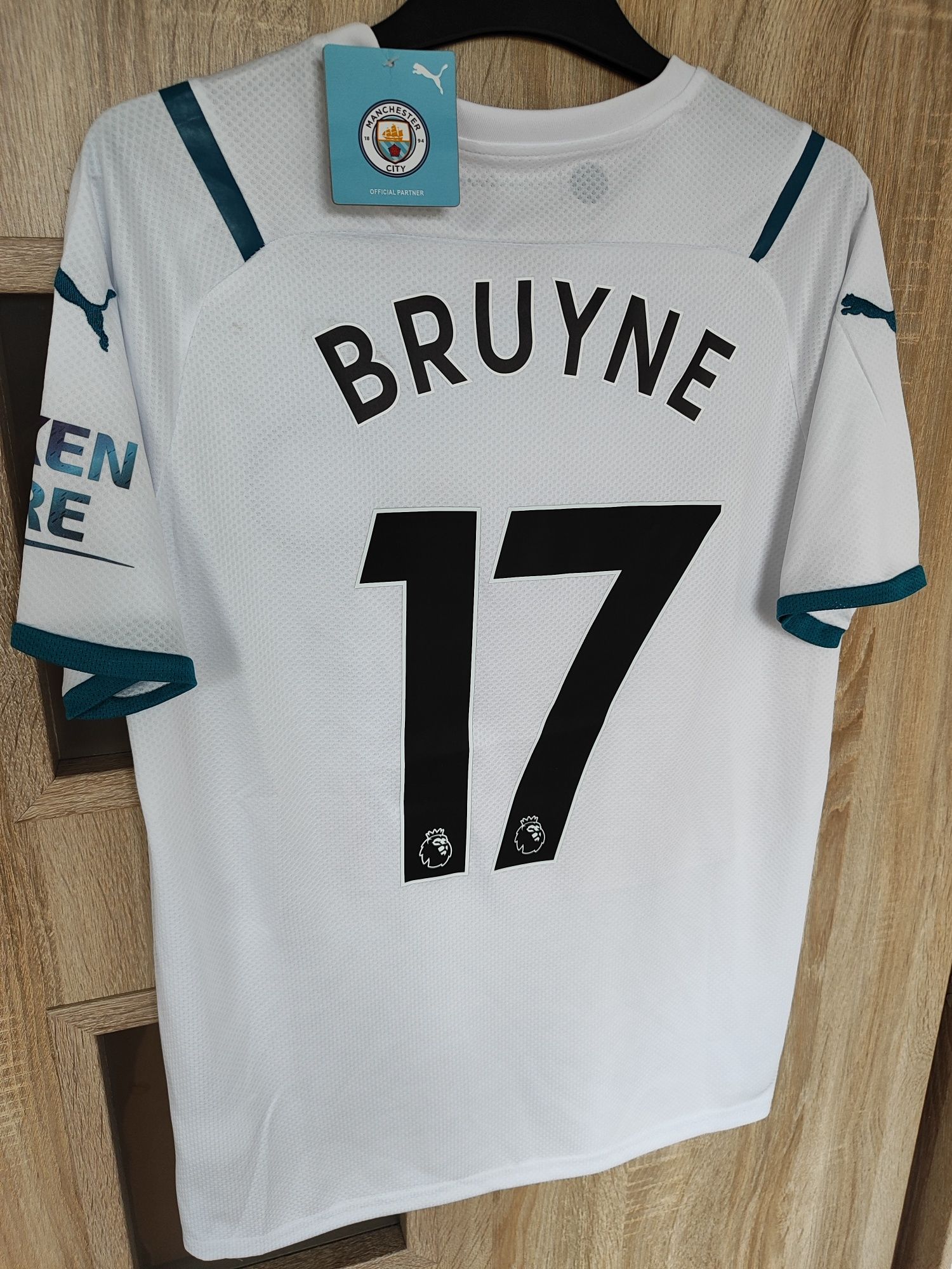 Koszulka piłkarska męska Puma Manchester City 2021/22 S #17 De Bruyne