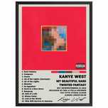 Kanye West My Beautiful Dark Twisted Fantasy Plakat Obraz z albumem