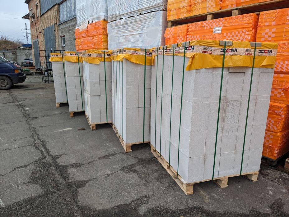 Газоблоки . .Піноблоки. HETTEN  ХСМ. D400-D500. 3600 грн.м3