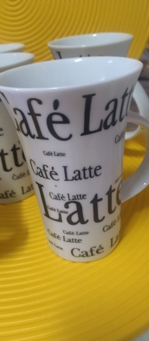 Canecas de galão em porcelana novas