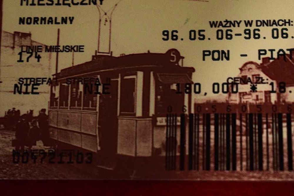 Bilet miesięczny, rocznicowy - Kraków 1996.