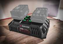 Carregador duplo 20V parkside até 8ah