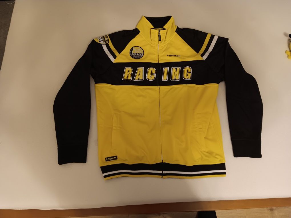 dunlop racing jacket bluza kurtka żółta rozpinana XXL, raczej XL