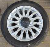 4x Felgi oryginalne FIAT 500 OE 6x 15 4x98 ET35 58,1 srebrne NOWE