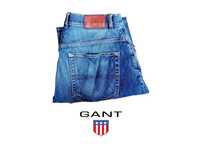 Niebieskie jeansy Gant