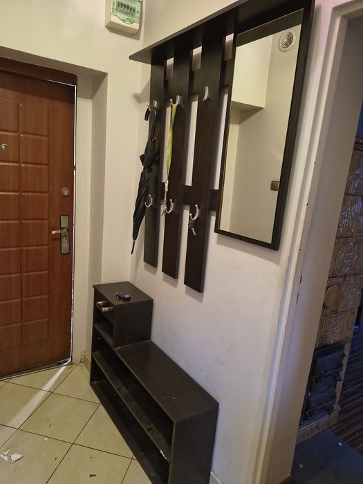 Zestaw na przedpokój ciemny brąz