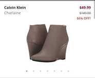 Продаються шикарні стильні модного кольору ботільони 39.5Calvin Klein