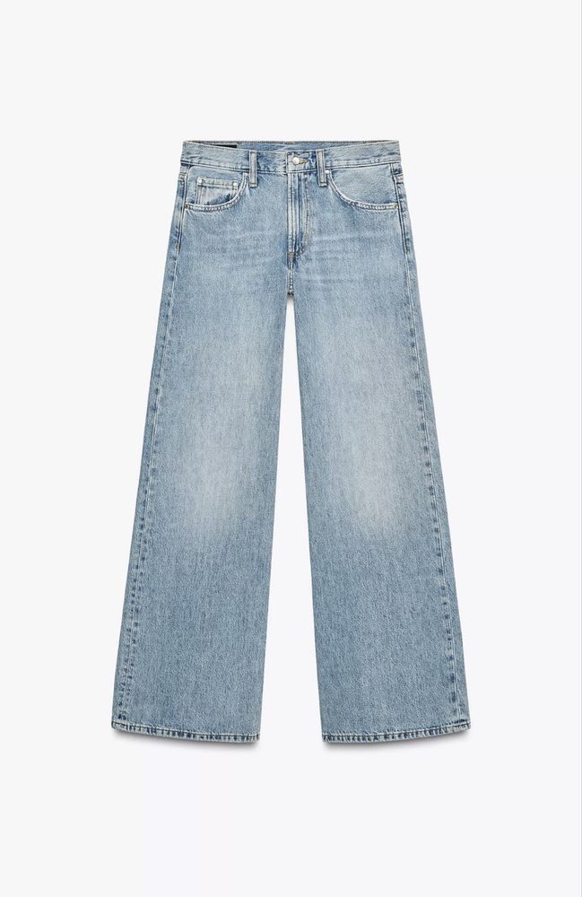 Джинси wide-leg zara new