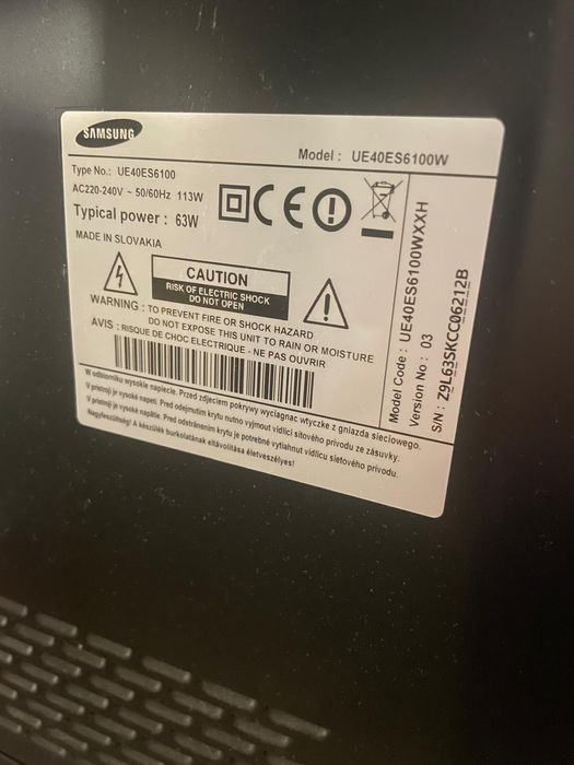 Tv led Samsung 40 cali i kino domowe