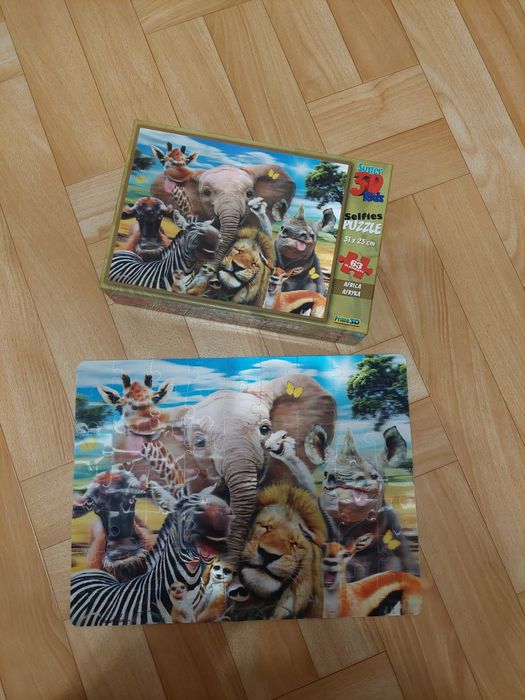 Puzzle 3D dla dzieci zwierzątka