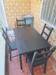 Conjunto Mesa e 4 cadeiras IKEA Ingo