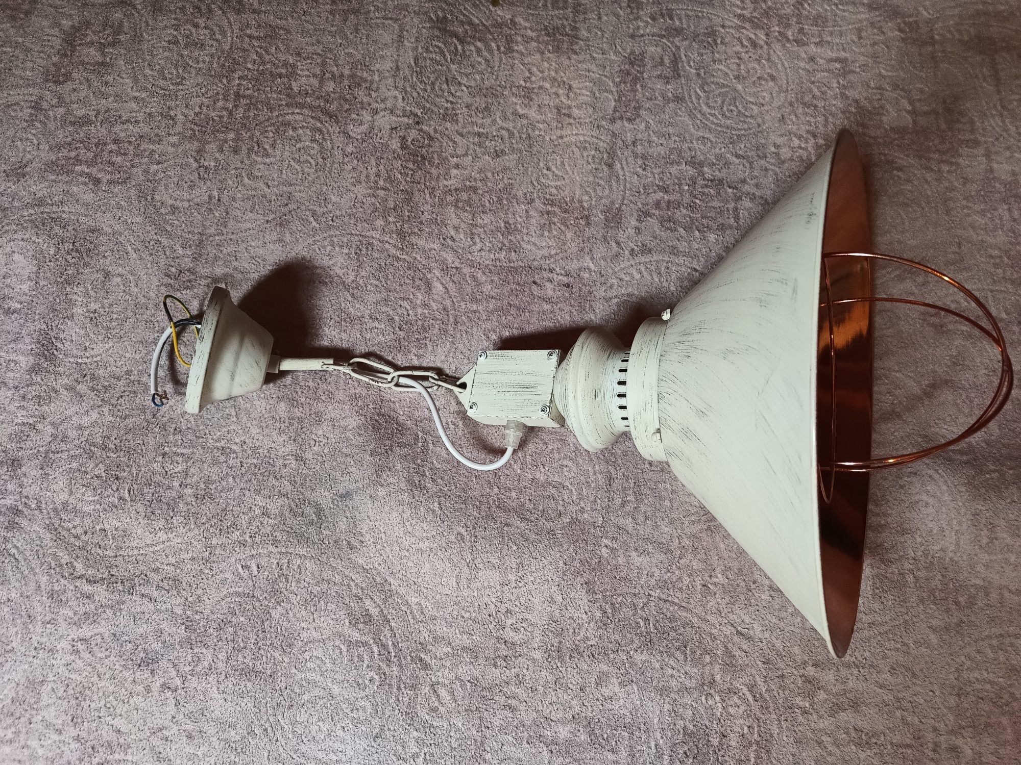 Lampa wisząca Loft antique ecru industrial