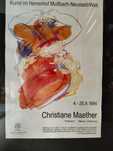 Plakat artystyczny Christiane Maether Poster 1994