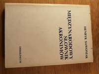 Międzynarodowy słownik akronimów sawoniak ossolineum