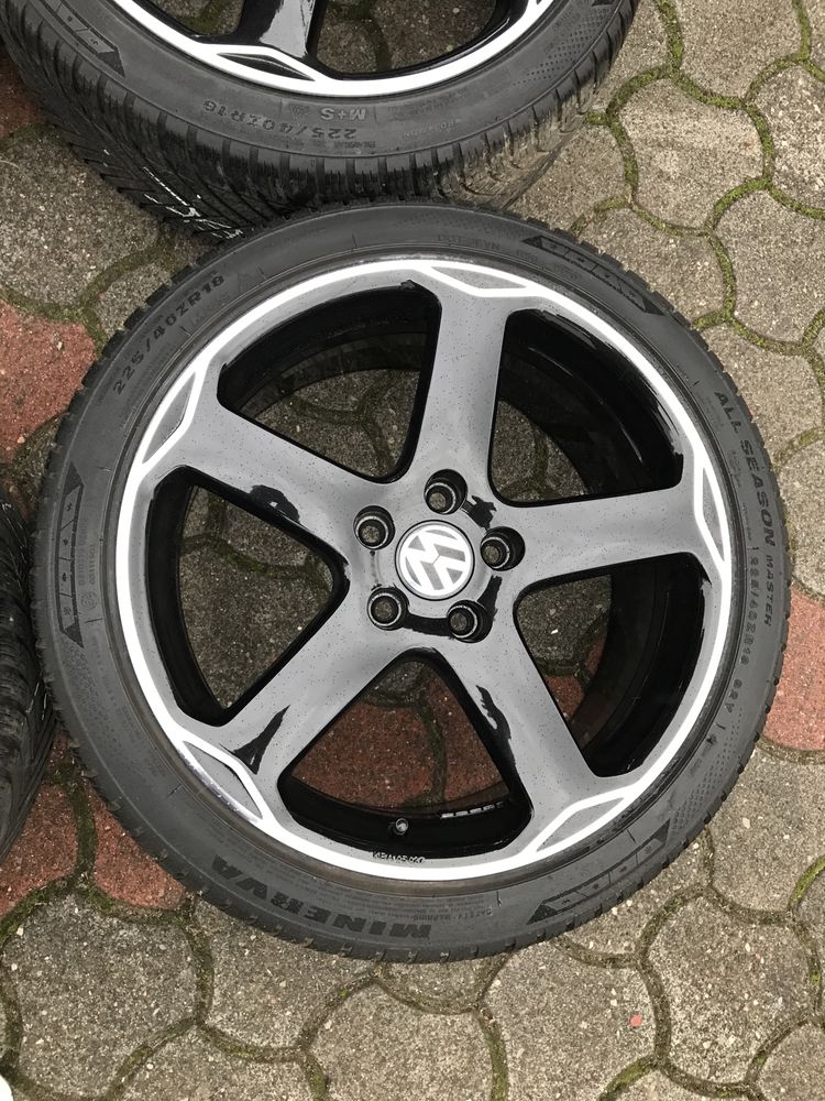 Koła Felgi Vw golf gti R-Line 18 cali 5x112 touran oryginalne opony