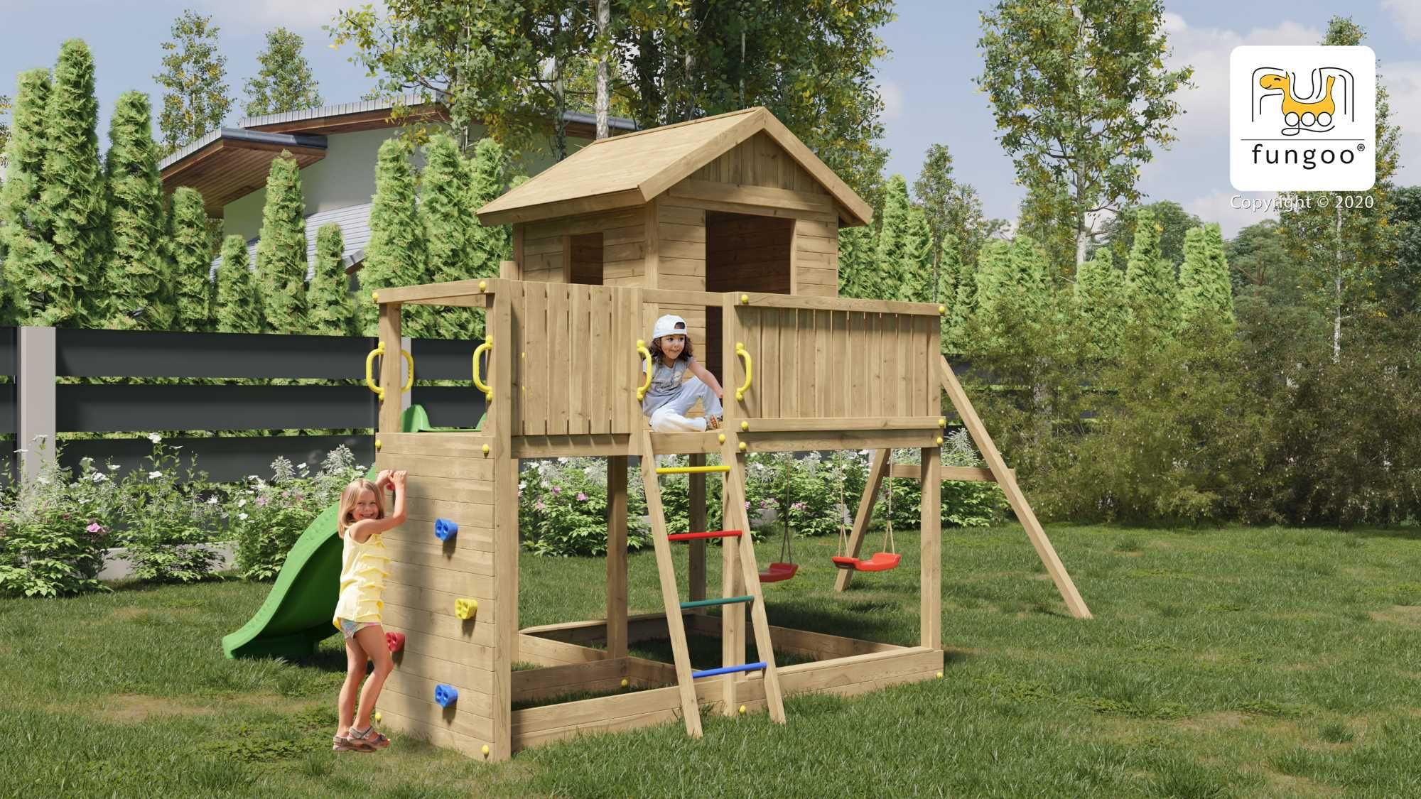 Duży plac zabaw, Domek, Huśtawka, DARMOWA DOSTAWA, Wysyłka 2-3 dni