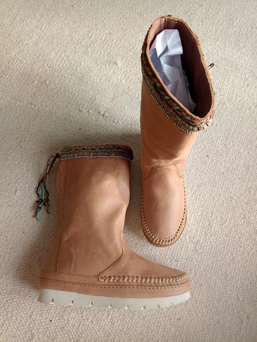 Buty Laidback London Boho kozaki handmade