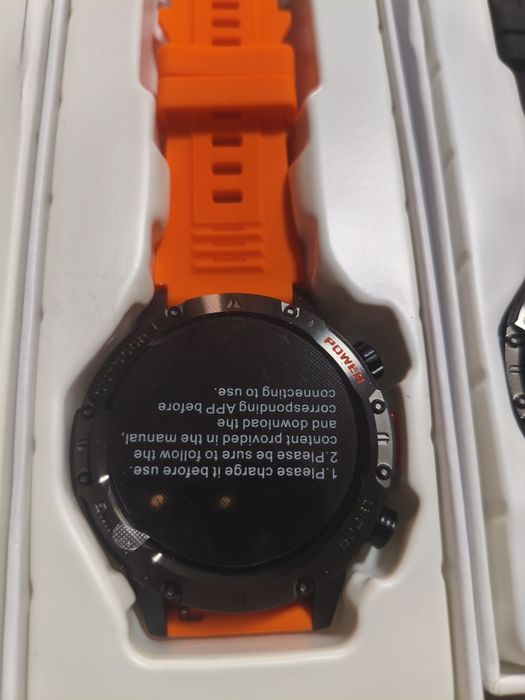 Тактические смарт часы GPS, Amoled,фонарик,530mAh