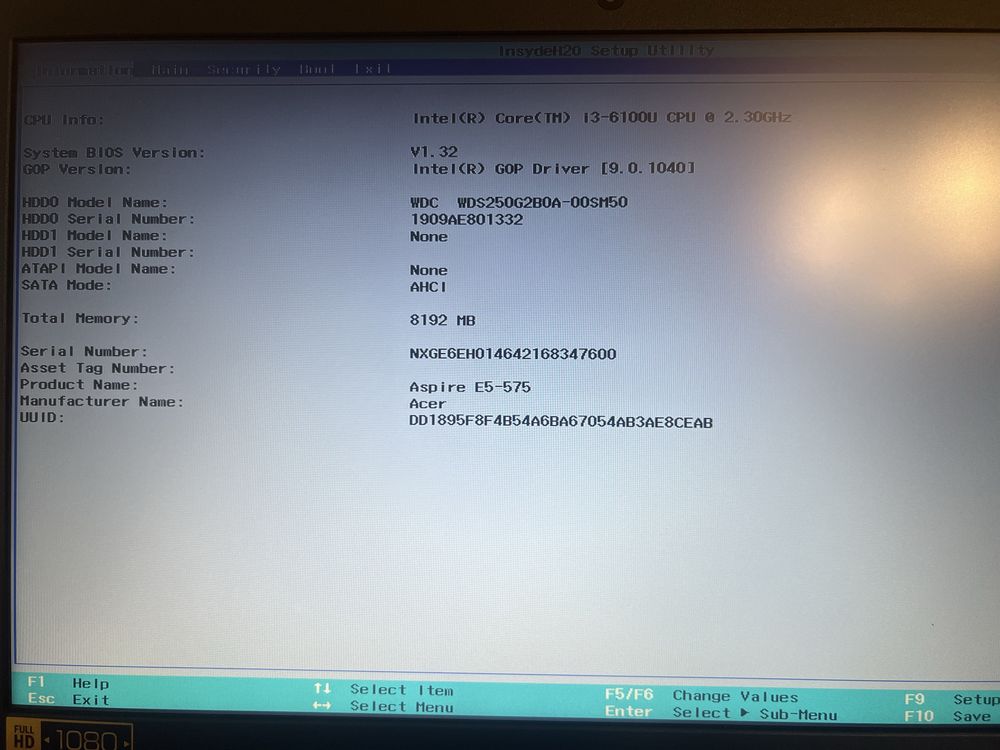 Leptop Acer Aspire E15