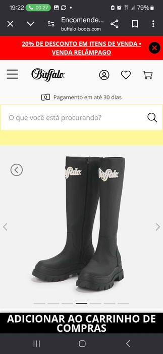 Botas cano búfalo nr 37