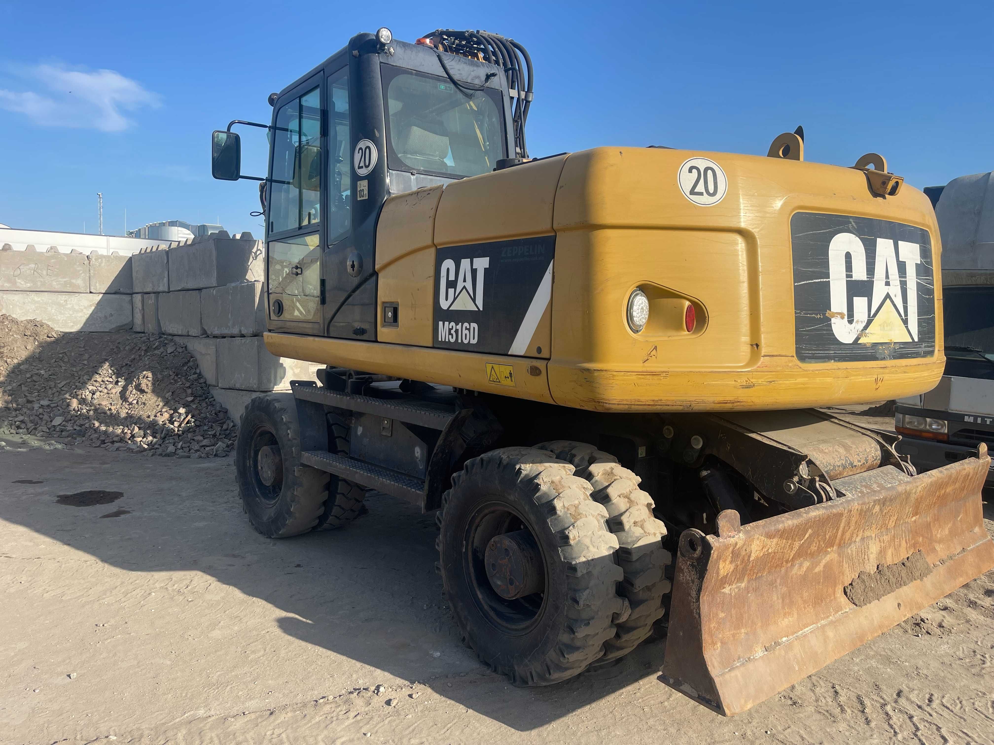 KOPARKA KOŁOWA CAT 316D rok prod. 2013