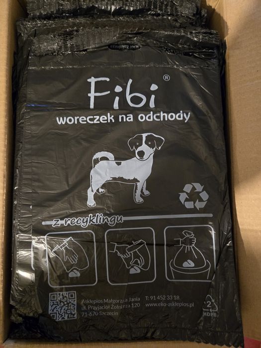 Worki na odchody dla psów 56 kartonów x 2500sztuk