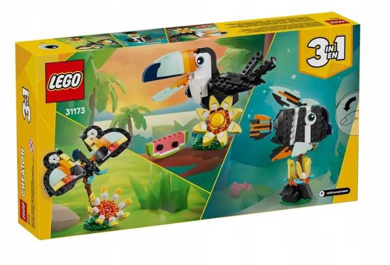 LEGO CREATOR 31173 Dzikie ZWIERZĘTA Tropikalny tukan