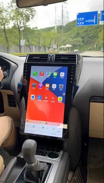 Магнитола Toyota Prado 150 головное устройство Tesla Style
