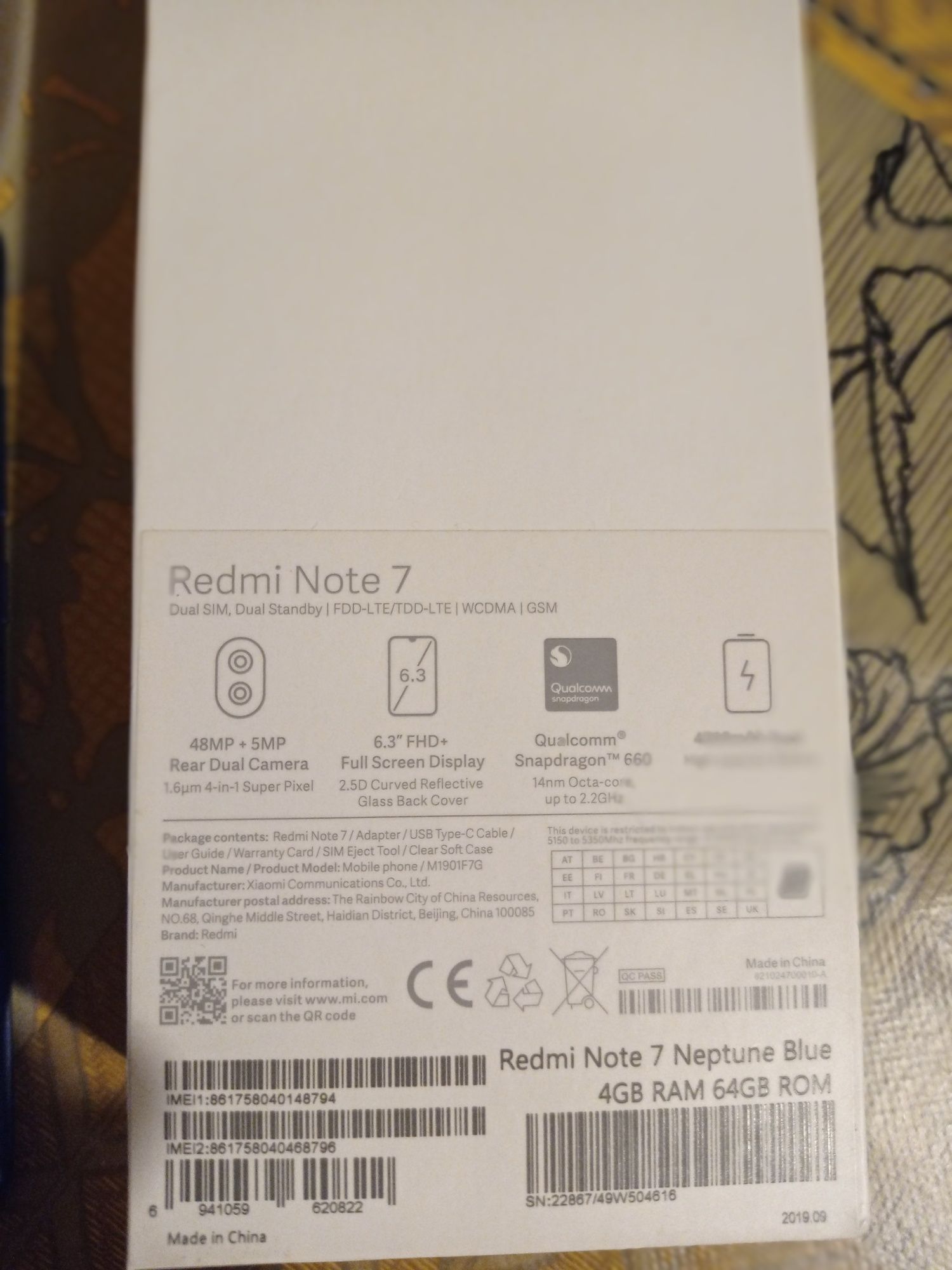 Telefon komórkowy Redmi Note 7