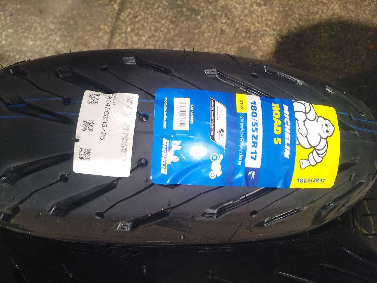 Мото шини Michelin 190/55 17 та 180/55 17 В наявності нові та б/у