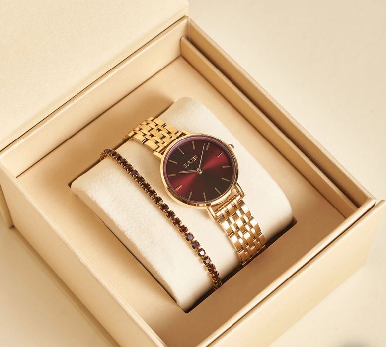 Burker Ruby Petite Gold Burgundy