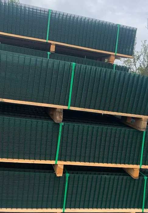 Najtaniej Ogrodzenie Panelowe ZESTAWY panel 3D słupek obejmy KOMPLET