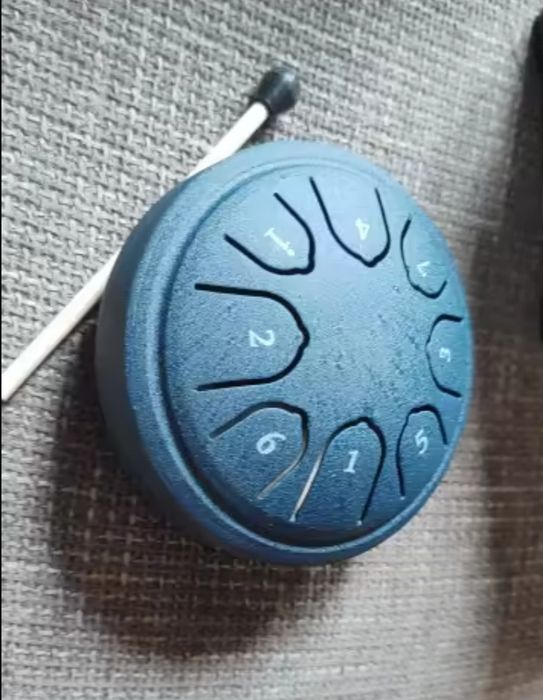 8 тональный глюкофон язычковый барабан 11,5 см.