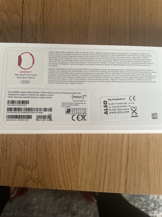 Apple Watch 7 GPS + cellular 45 mm koperta z aluminium