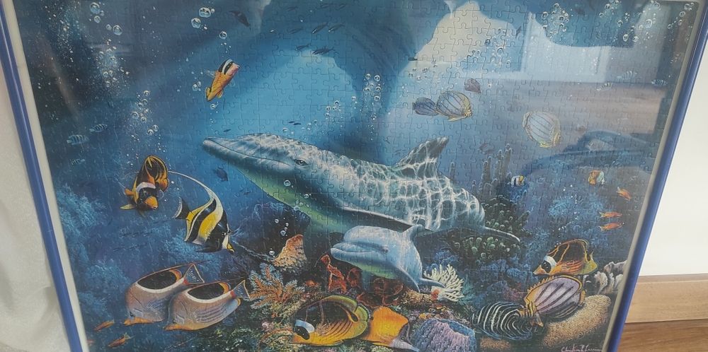 Puzzle w ramce ze szkła, bardzo grubego