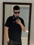 (L) Черная футболка LYLE SCOTT поло polo чорна хлопковая бавовняна