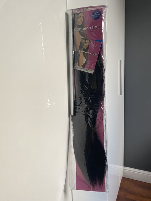 Dopinane pasma włosów, czarne włosy/ doczepki/ dopinki damskich włosów