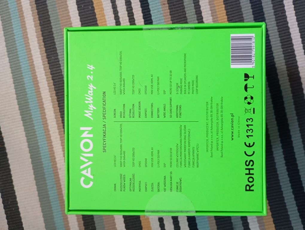Wideorejstrator  cavion myWay2.4