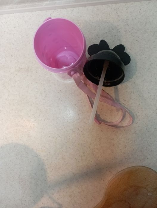 Пляшечка з трубочкою дитяча  для напоїв