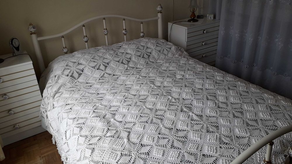 Colcha em croché Cama Casal