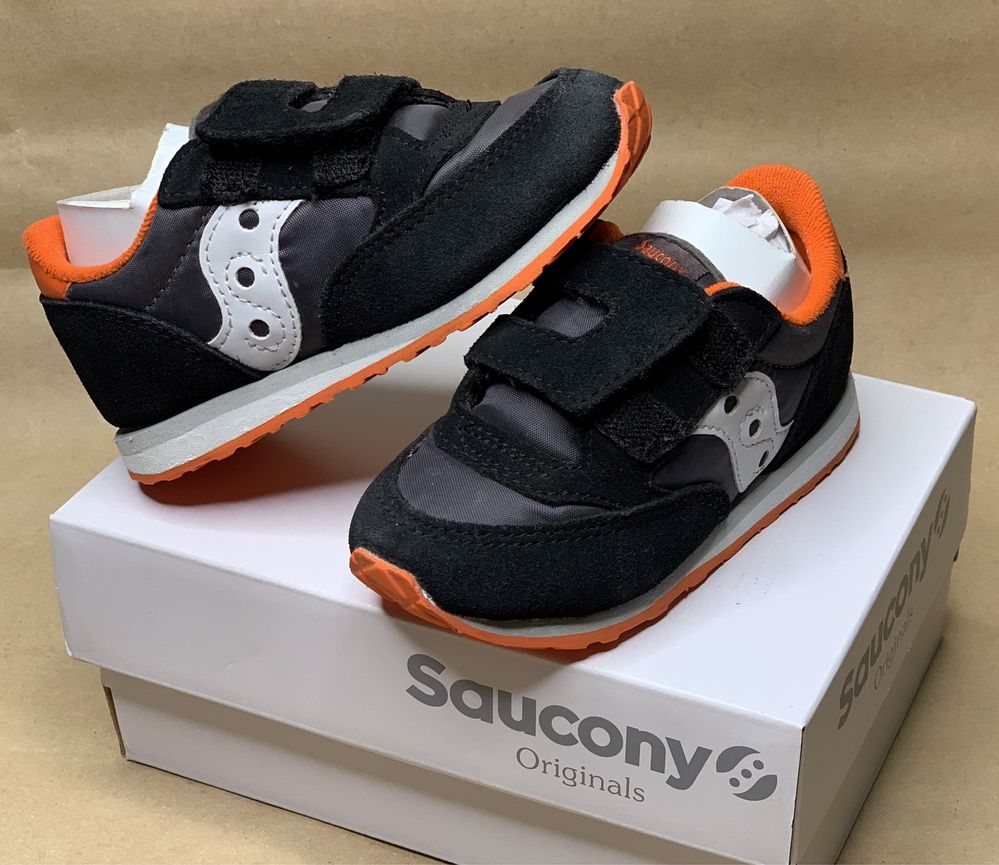 Кросівки дитячі Saucony Baby Jazz SL265156 (чорно-помаранчеві)
