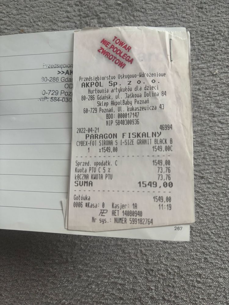 Fotelik isofix Cybex