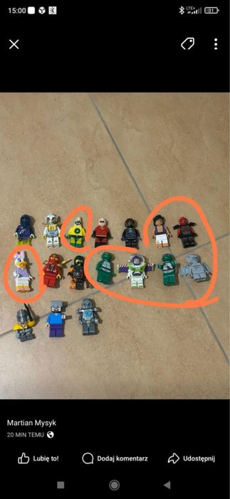 Zestaw figurek lego