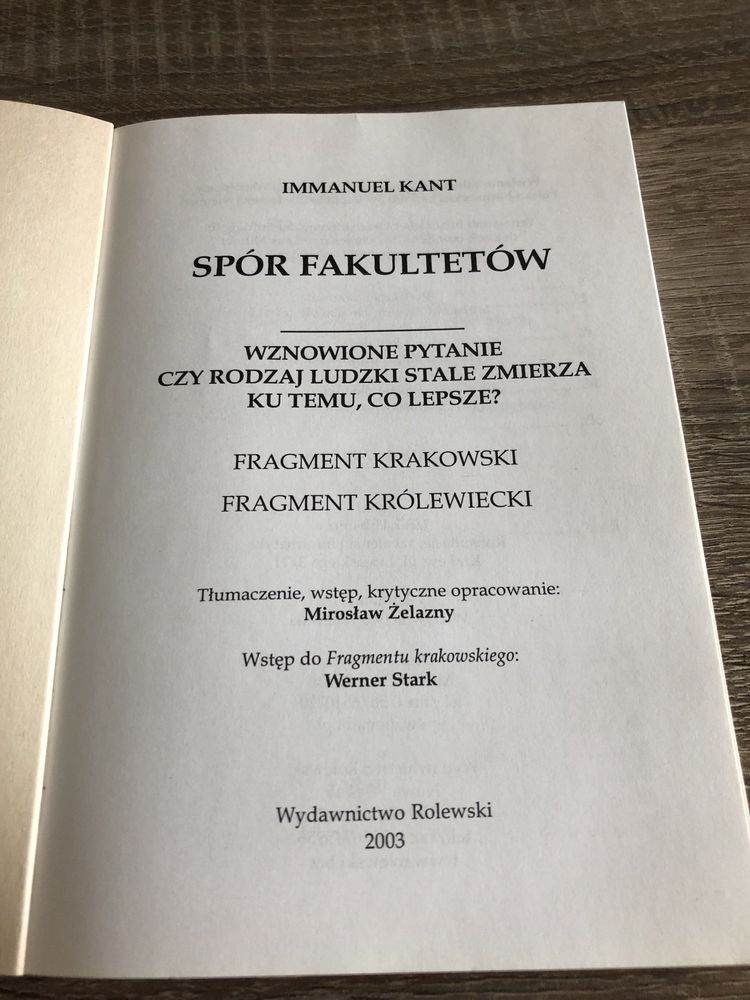 Spór fakultetów Immanuel Kant