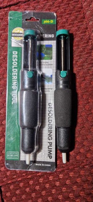 Оловоотсос Desoldering Pump 366-D (1лотом 5шт)