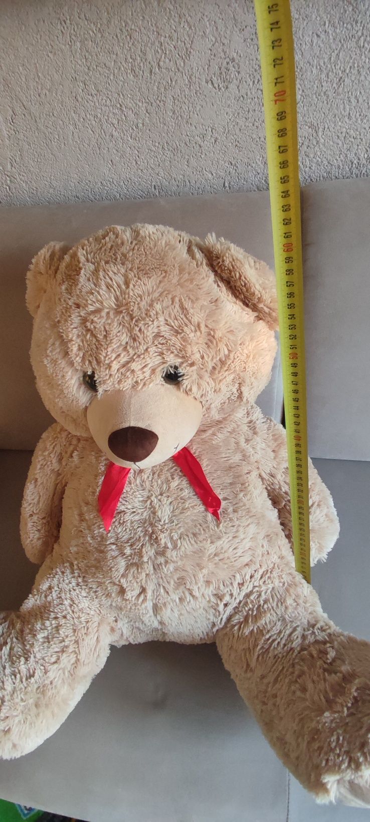 Piękny DUŻY miś ponad 60 cm-90cm/ok70cm. Idealny na prezent.